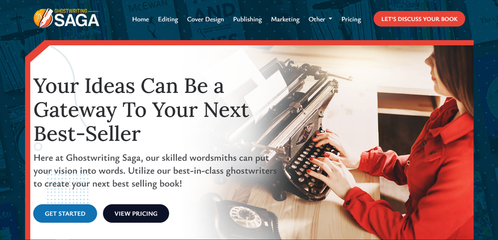 Ghostwriting Saga homepage