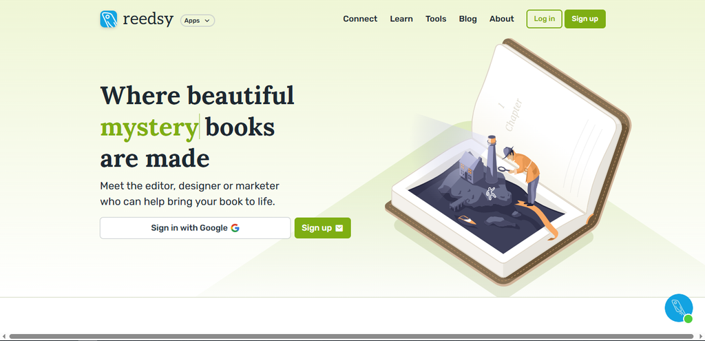 Reedsy ghostwriting services homepage